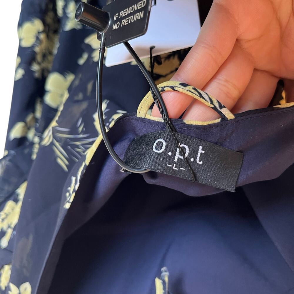 o.p.t. Floral Midi Dress in Navy and Yellow - Picture 6 of 13